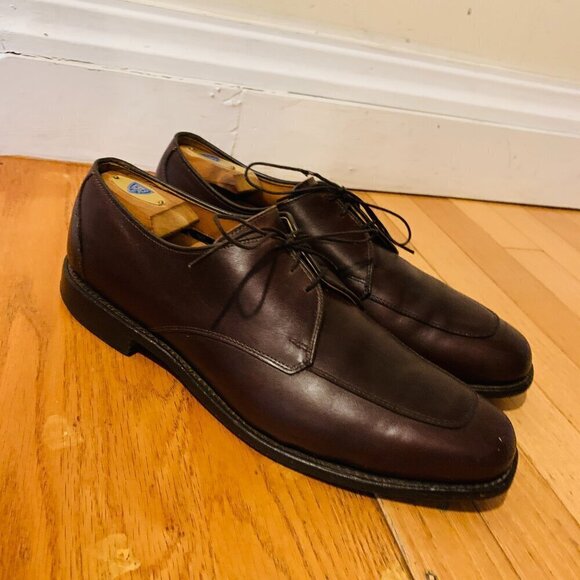 Allen Edmonds Mens Burton Brown Leather Oxford Dress Casual Shoes Lace-up 11 D main image 6